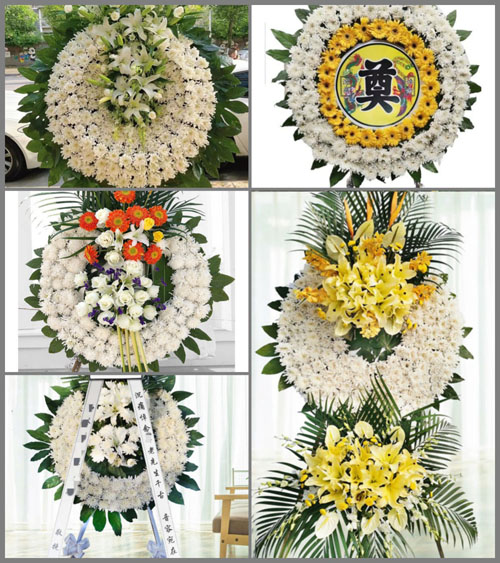 四川成都大邑县晋原街道金龙村花圈速递